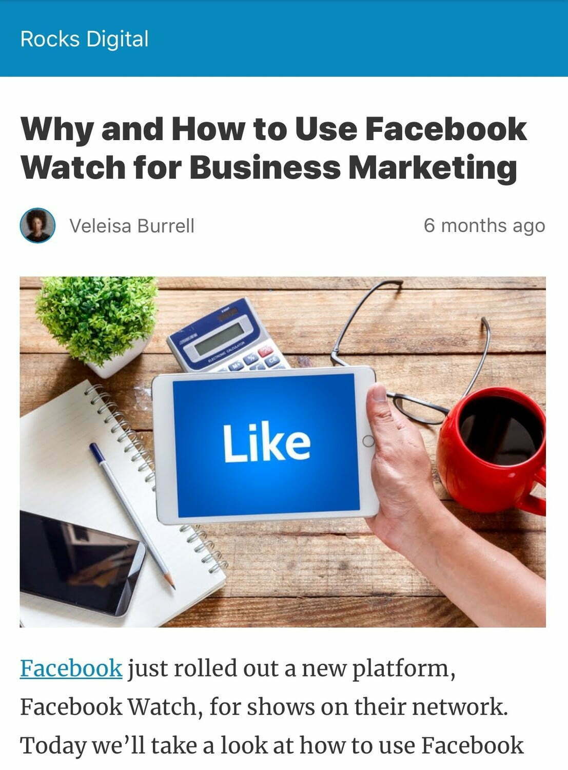 AMP blog post example