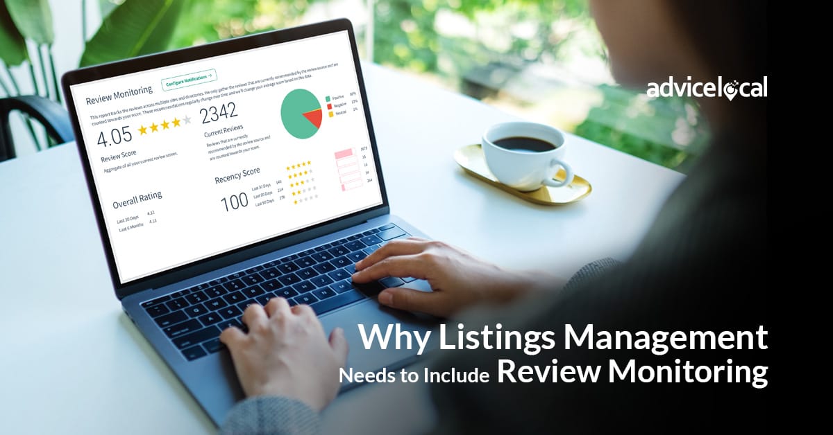 Review monitoring is an essential part of listings management.